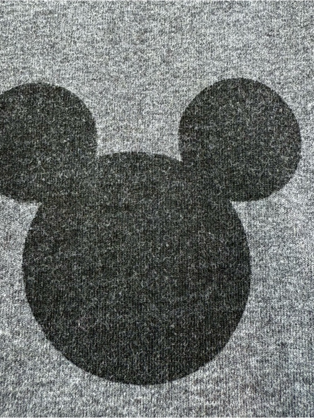 Disney Mickey Mouse Spirit Jersey Style LS Sweatshirt in Gray - Size XL - Picture 2 of 6